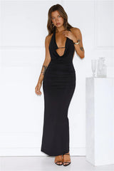 Midnight District Maxi Dress Black