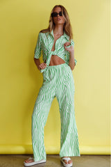 Just A Hunch Pants Zebra Green