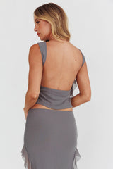 Hallucination Rosette Ruffle Top Cement