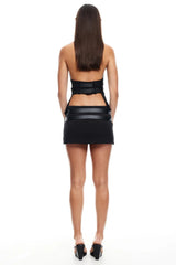 LIONESS Ethereal Buckle Top Onyx