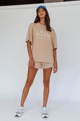 On Track SL Logo Shorts Camel