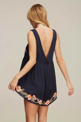 Nadia Casual Romper Navy