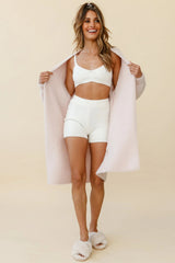 Hold The Phone Long Sleeve Duster Cardigan Pink