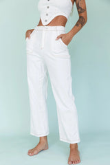 Uptown Wide Leg Pants White