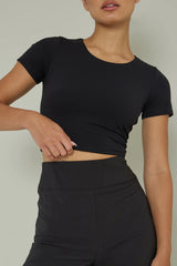 Grammercy Short Sleeve Top Black