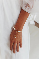 Sharie Baroque Pearl Bracelet Gold