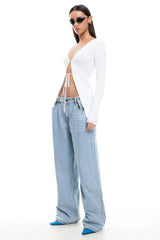 LIONESS She's All That Jean Washed Blue