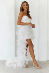 She's The Main Girl High Low Tulle Dress Champagne