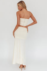 Night Market Hip Tie Maxi Skirt Butter