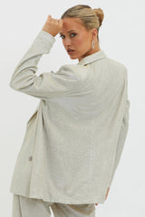 Joyeux Notch Lapel Jacket Champagne