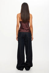 LIONESS Daydream Tie-Up Jeans Dark Denim