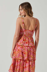Midsummer Floral Tiered Maxi Dress