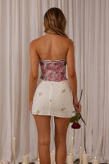 Mayara Strapless Corset Top Mauve