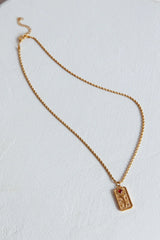 Ida Rope Chain Pendant Necklace Gold