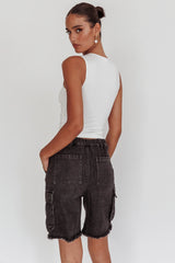 Tardy Cargo Short Jorts Black