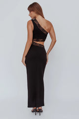 Mahli One-Shoulder Cut-Out Maxi Dress Black