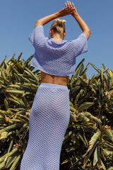 Summer Sunset Crochet Top Lavender