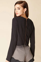 Judith Zip Top Black