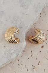 Magic Swirl Earrings Gold