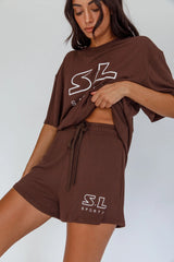 On Track SL Logo T-Shirt Chocolate