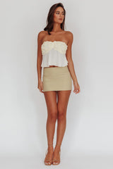 Nikkita Strapless Rosette Top Ivory