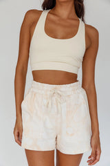 Tahlee Pocket Shorts Tie-Dye Sand