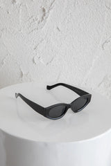 Janis Cat-eye Acetate Sunglasses Black