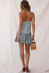 Zelda Dropped Waist Shift Dress Khaki