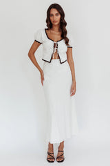 Wistful Midi Skirt White