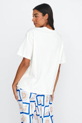 LOST IN LUNAR Ride The Wave Tee White