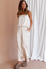 Hotel California Straight Leg Pants Stone