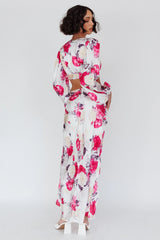 Meet Me In Fiji Maxi Skirt Floral Pink