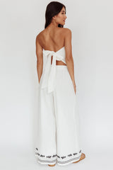Sought After Wide-Leg Pocket Pants Off White