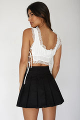 Mayfaire Pleated Mini Skirt Black