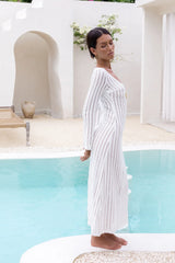 Leilani Knit Maxi Dress White