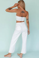 Uptown Wide Leg Pants White