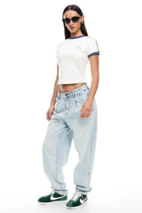 LIONESS On My Way Denim Jean Light Denim