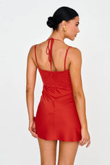 Wishing On A Star Bustier Mini Dress Red