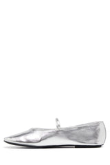 THERAPY Moncherri Ballet Flat Silver Smooth