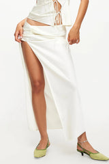 LIONESS Mariah Maxi Skirt Cornsilk
