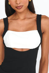 Move Maker Cut-Out Midi Dress Black