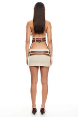 LIONESS Ethereal Buckle Top Beige