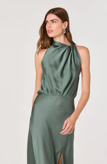 Jelyn Satin Midi Dress