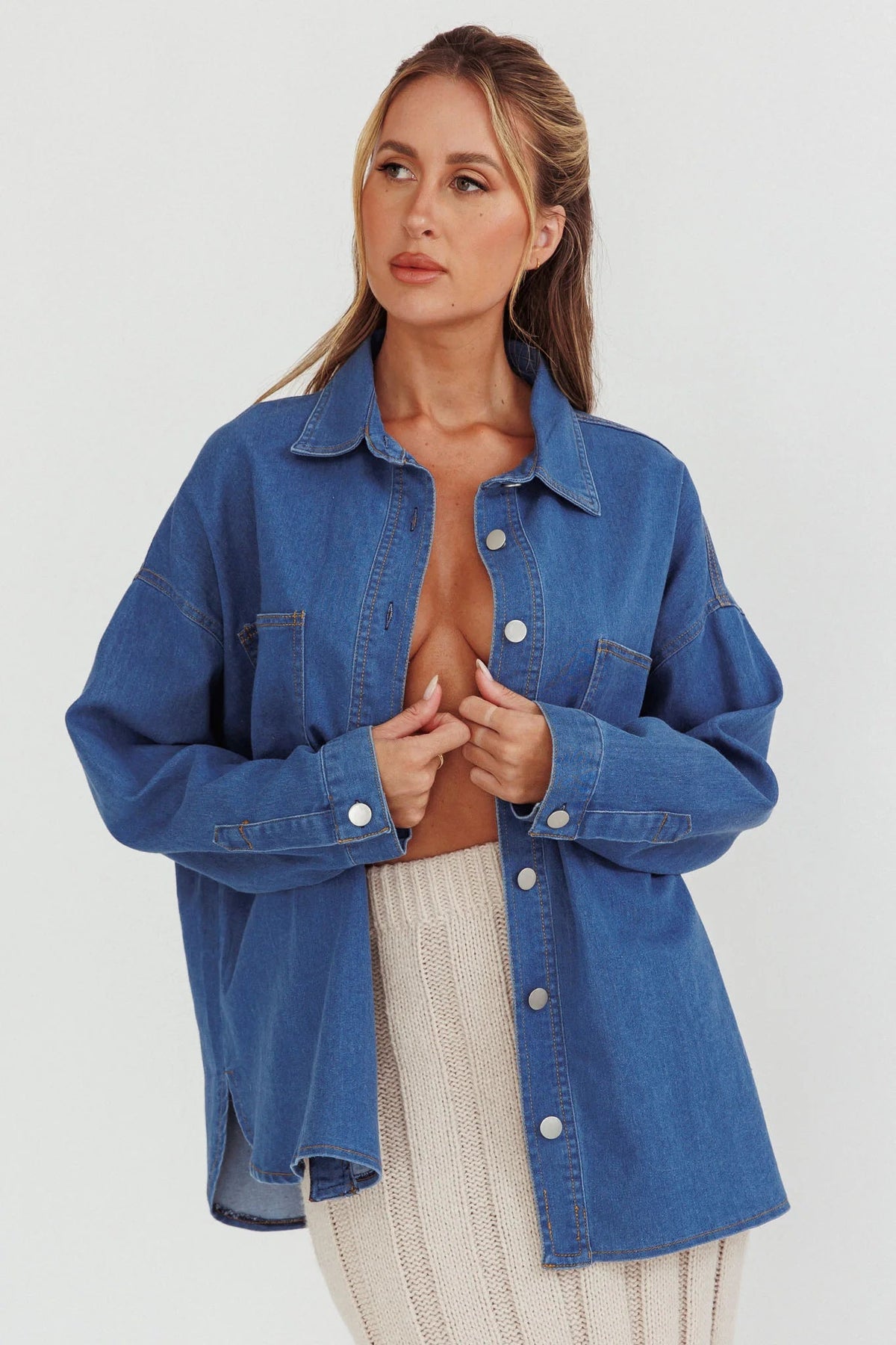 Lake Days Chest Pocket Shirt Indigo