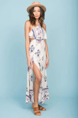 Monday cutout Maxi Dress Purple