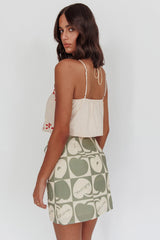 Sorrento Summer Embroidered Crop Top Oat