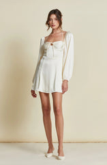 Vivian Satin Halter Mini Dress