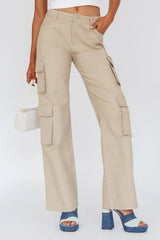 Ulterior Motive Pocket Cargo Pants Taupe