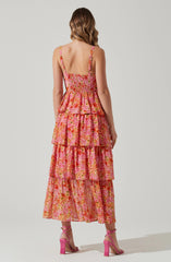 Midsummer Floral Tiered Maxi Dress