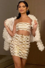 Montana Shaggy Faux Fur Jacket White